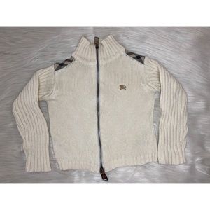 Authentic Burberry Toddler sweater / cardigan with double sides zipper Size 18M